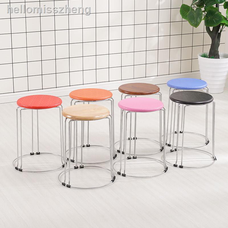 Ghế Đẩu Bằng Nhựa Và Gỗ Thiết Kế Giản Dị Tiện Dụng | BigBuy360 - bigbuy360.vn