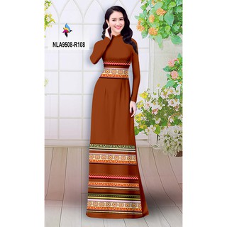 vải áo dài hoa tiết thổ cẩm