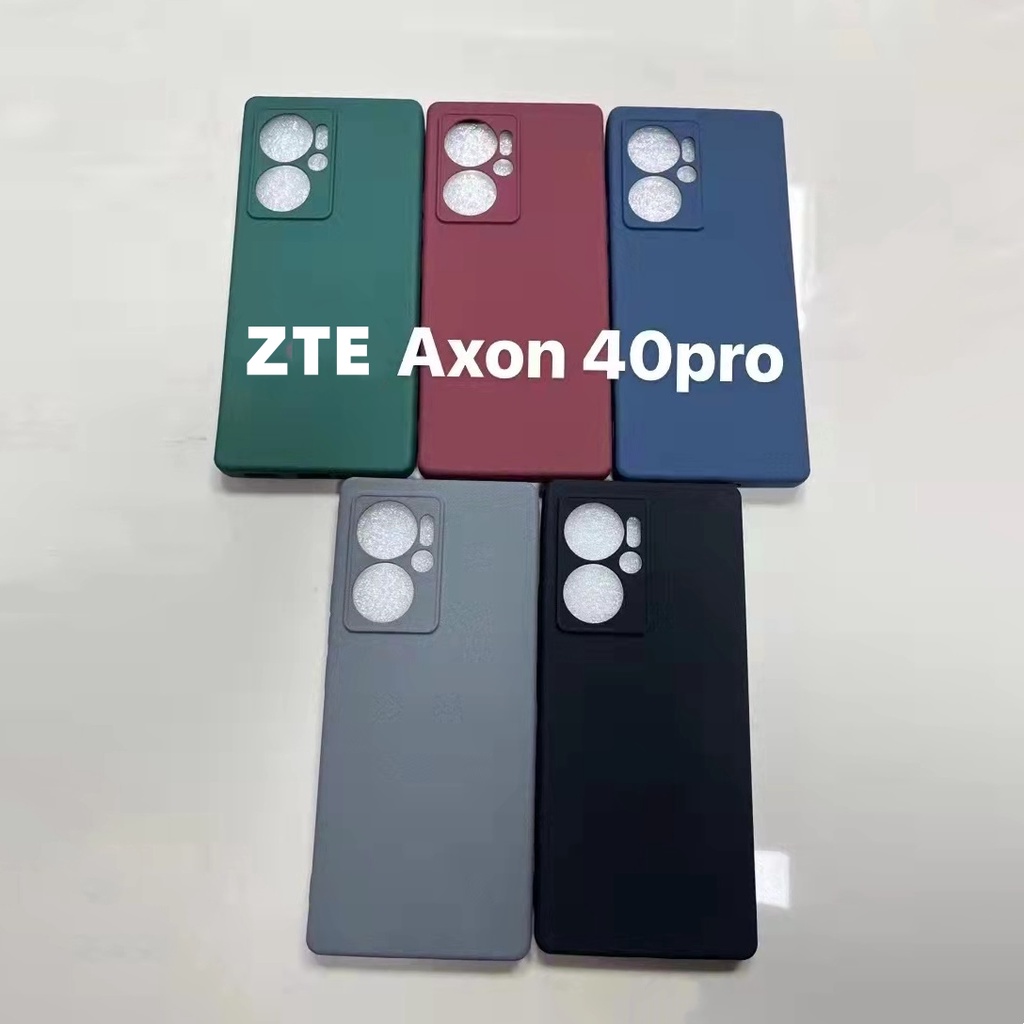 Ốp Điện Thoại Mềm Siêu Mỏng Màu Trơn Cho ZTE Axon 40 Pro