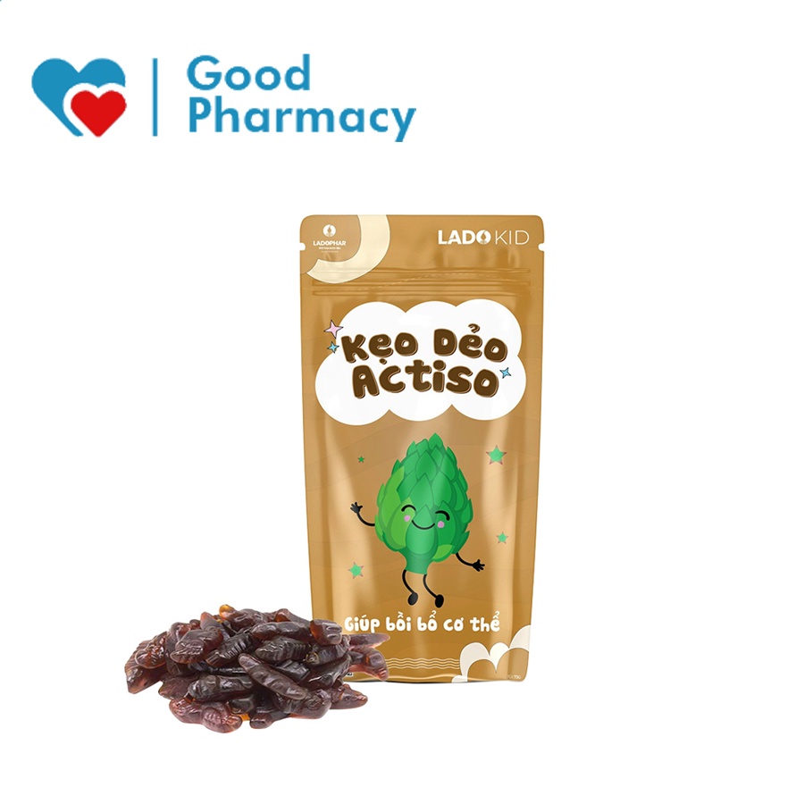 Kẹo dẻo Actiso Lado Kid  chiết xuất Atiso giúp bồi bổ cơ thể bé - Gói zipper 40g