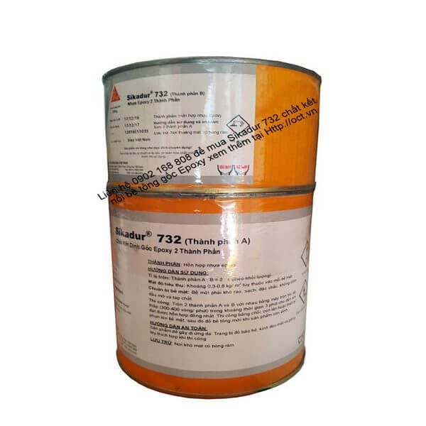 Sika cấy sắt, bêtông 731-732, 2 thành phần