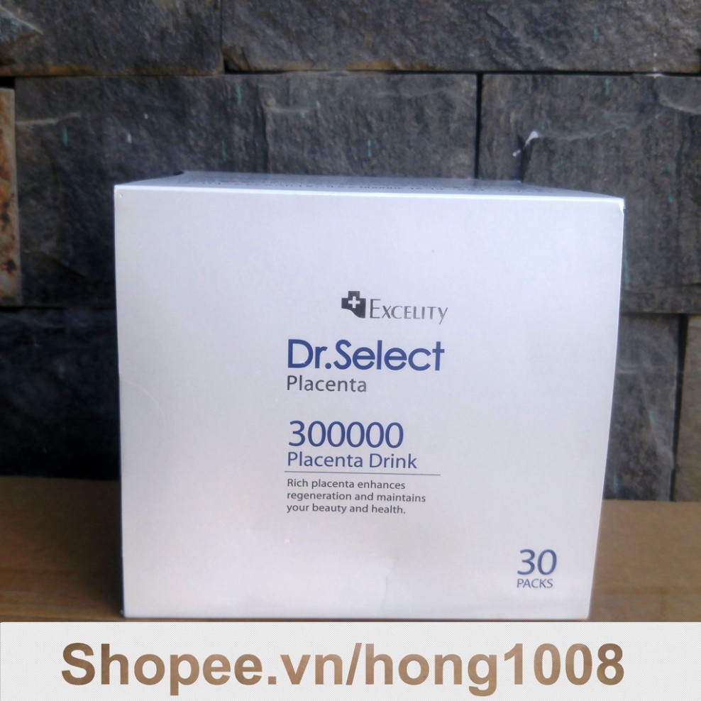 BGF Nước uống Tinh Chất Nhau Thai Heo Dr. Select Placenta Drink 300000 hộp 30 gói 21 W305