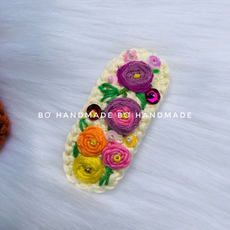 ❤️ Kẹp tóc handmade phong cách Vintage❤️ Móc và Thêu tỉ mỉ từng chi tiết nhỏ cực xinh