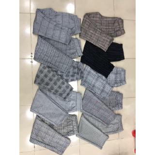 Quần baggy sọc caro