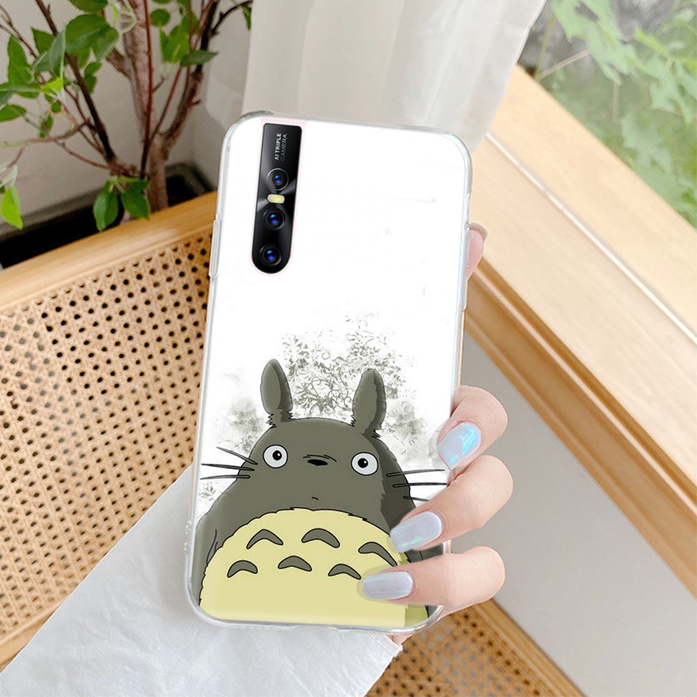Ốp Điện Thoại Dẻo Trong Suốt Họa Tiết Hoạt Hình Totoro Dễ Thương Cho Motorola Moto E6 E5 E4 Play E7 Plus E6S 2020 Vm11