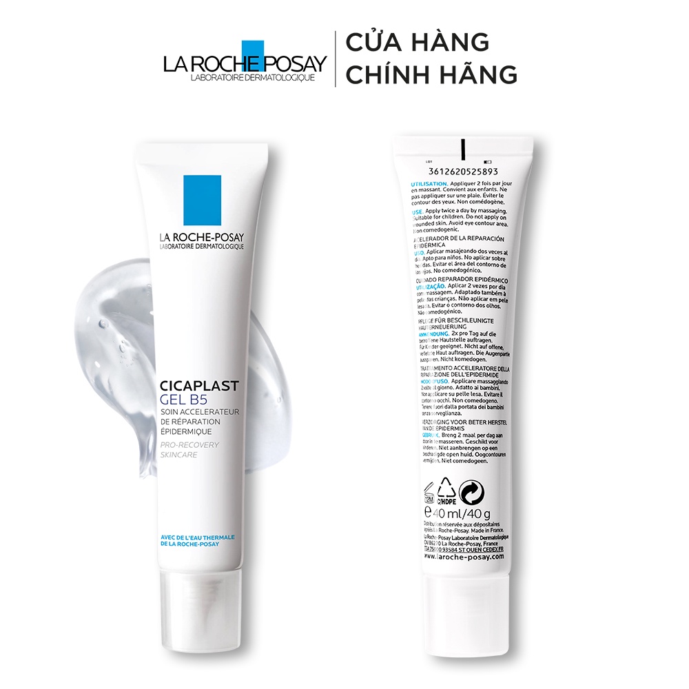 Kem dưỡng dạng gel giúp làm mờ sẹo, hỗ trợ phục hồi &amp; tái tạo da La Roche-Posay Cicaplast Gel B5 40ml