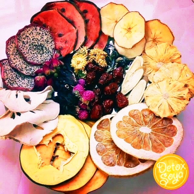 30 ngày detox trái cây sấy tặng kèm bình thuỷ tinh đường giảm kg