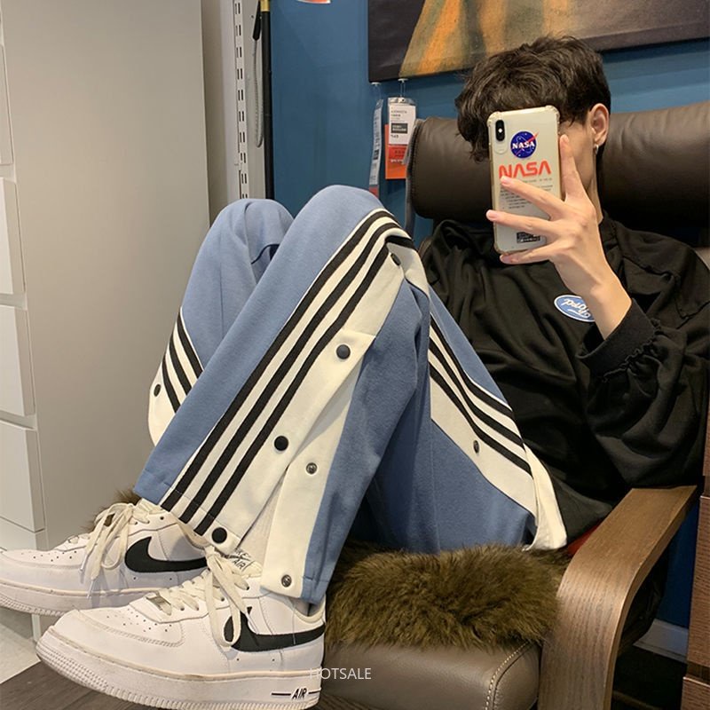 Quần Thể Thao Ống Rộng Thời Trang Hàn Quốc Dành Cho Nam