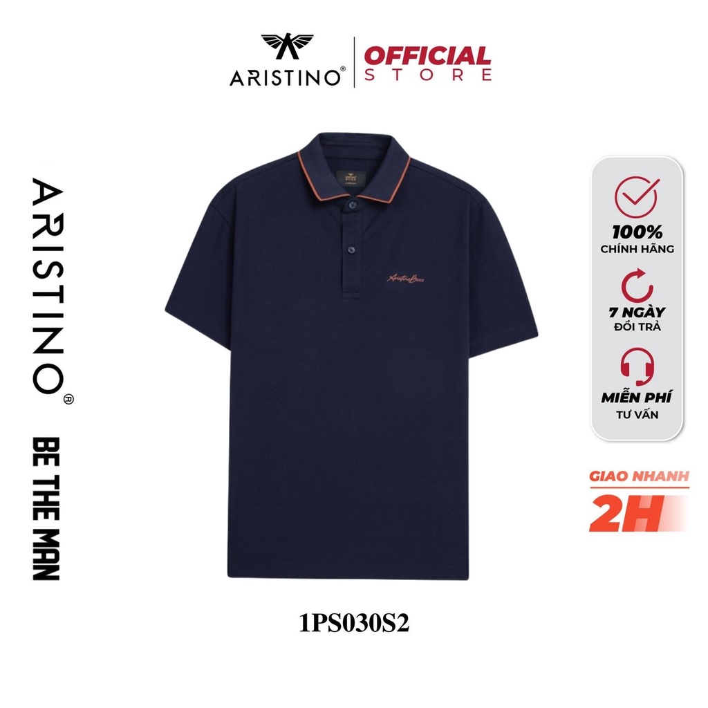 Áo polo nam ARISTINO BOSS 1PS030S2 cotton cao cấp mềm mại, thoáng mát cho làn da