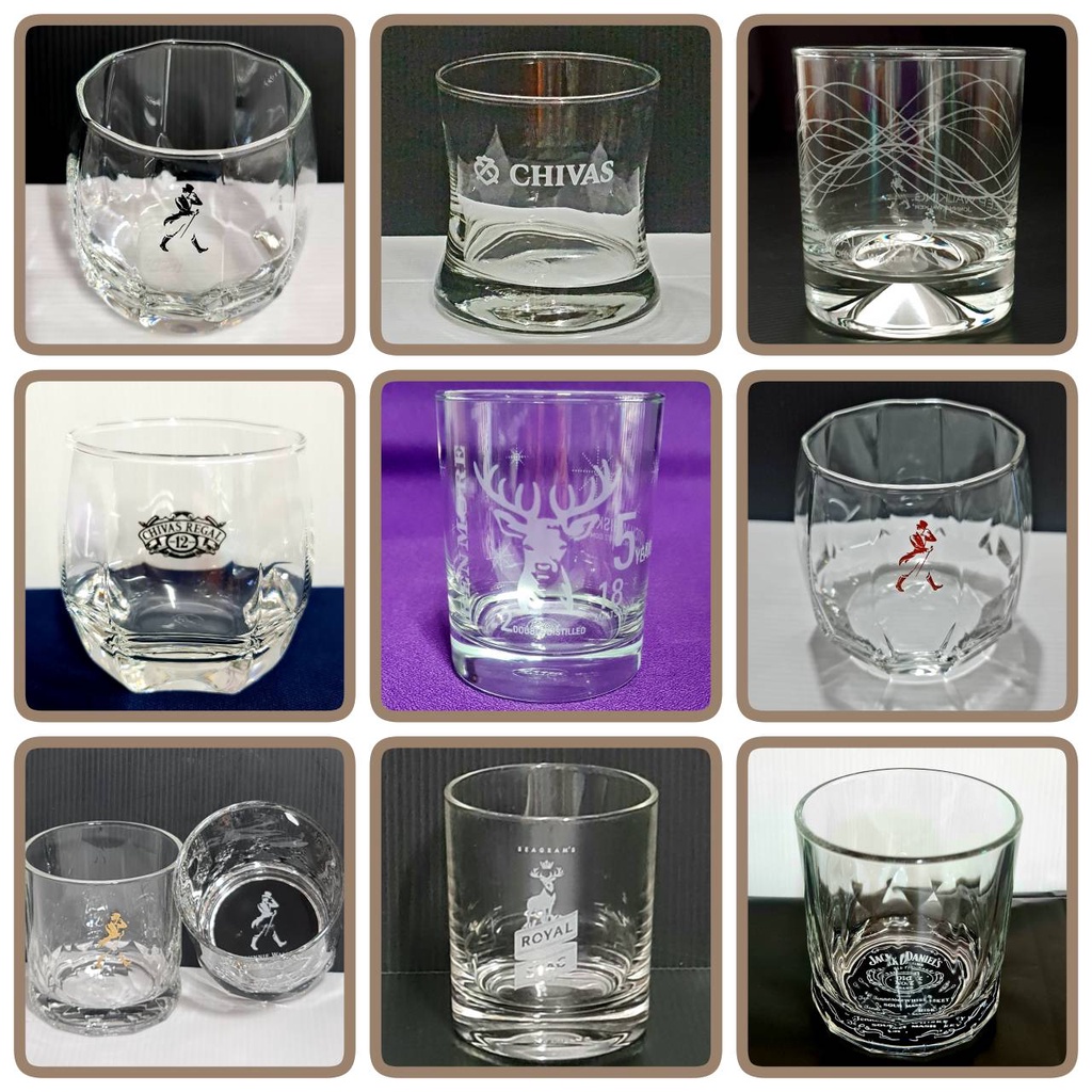 Johnnie Walker / Benmore / Chivas / Royal Stag / Jack Daniels Drink Glass 1 Authentic