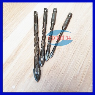 Bộ 4 mũi khoan 4-10mm đa năng chuôi lục giác cho máy khoan, bắn vít
