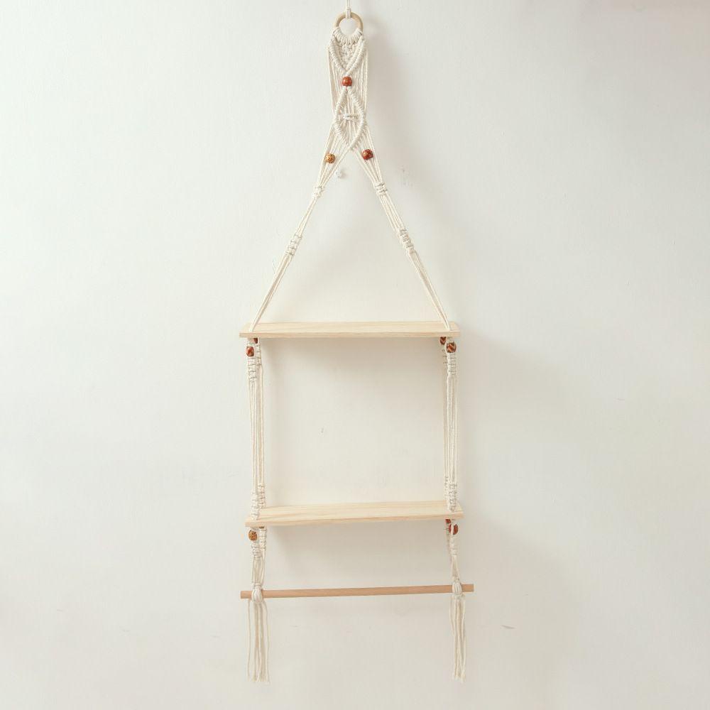 PINEVN Giá Đỡ Chậu Hoa Bằng Dây Thừng Cotton Treo Tường Trang Trí