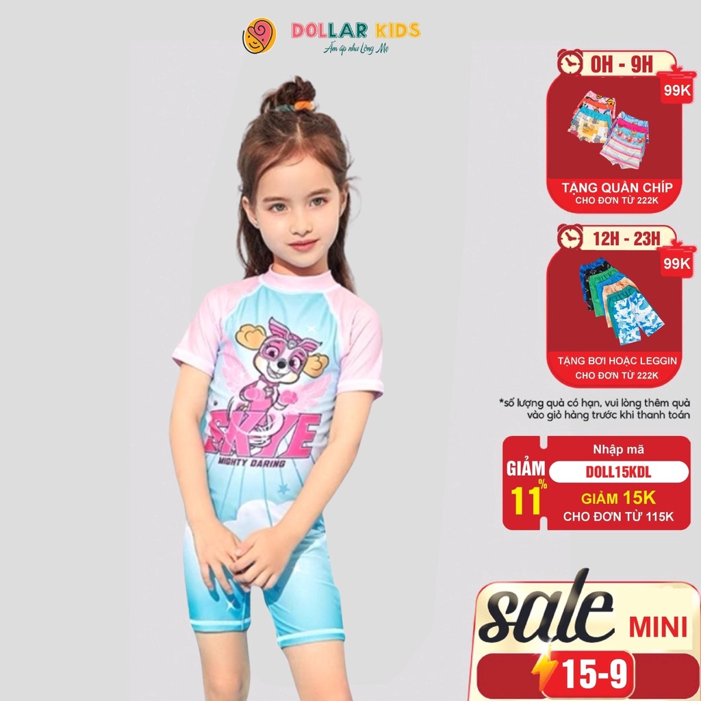 Bộ Đồ Bơi Bé Gái Hãng Dollarkids Dành Cho Bé Từ 10kg Đến Size Đại