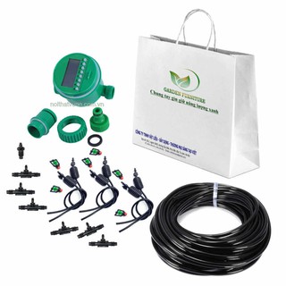 bộ kít - bộ kít tưới phun mưa tự động, vòi xoay tròn chống tắc, treo giàn