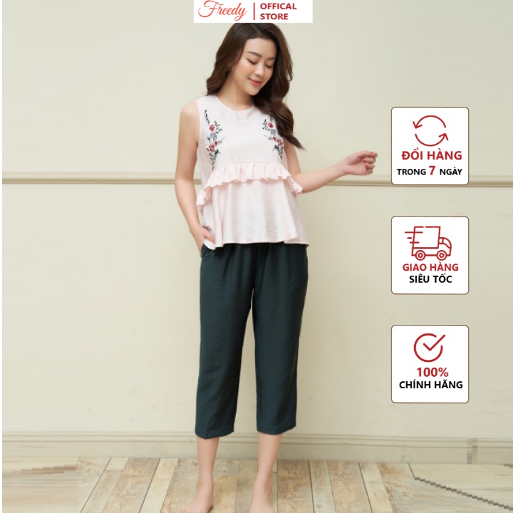 Đồ bộ ngủ nữ đẹp cao cấp mặc nhà Freedy-91418211S106