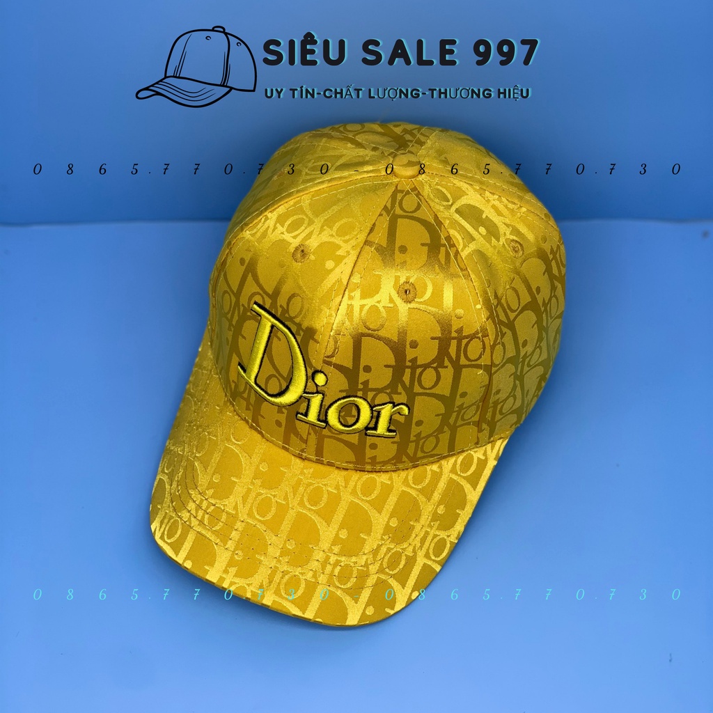 MŨ LƯỠI TRAI CHẤT GẤM THÊU DII- 0R NHIỀU MÀU CAO CẤP HÀNG ĐẸP NHƯ HÌNH