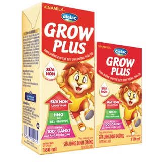 Lốc 4 hộp Grow Plus sữa non 110ml [GIÁ SỐC] dinh dưỡng cho trẻ thấp còi, phát triển toàn diện về thể trạng và trí tuệ