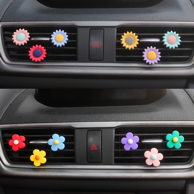 Hoa nhỏ trang trí cửa gió ô tô