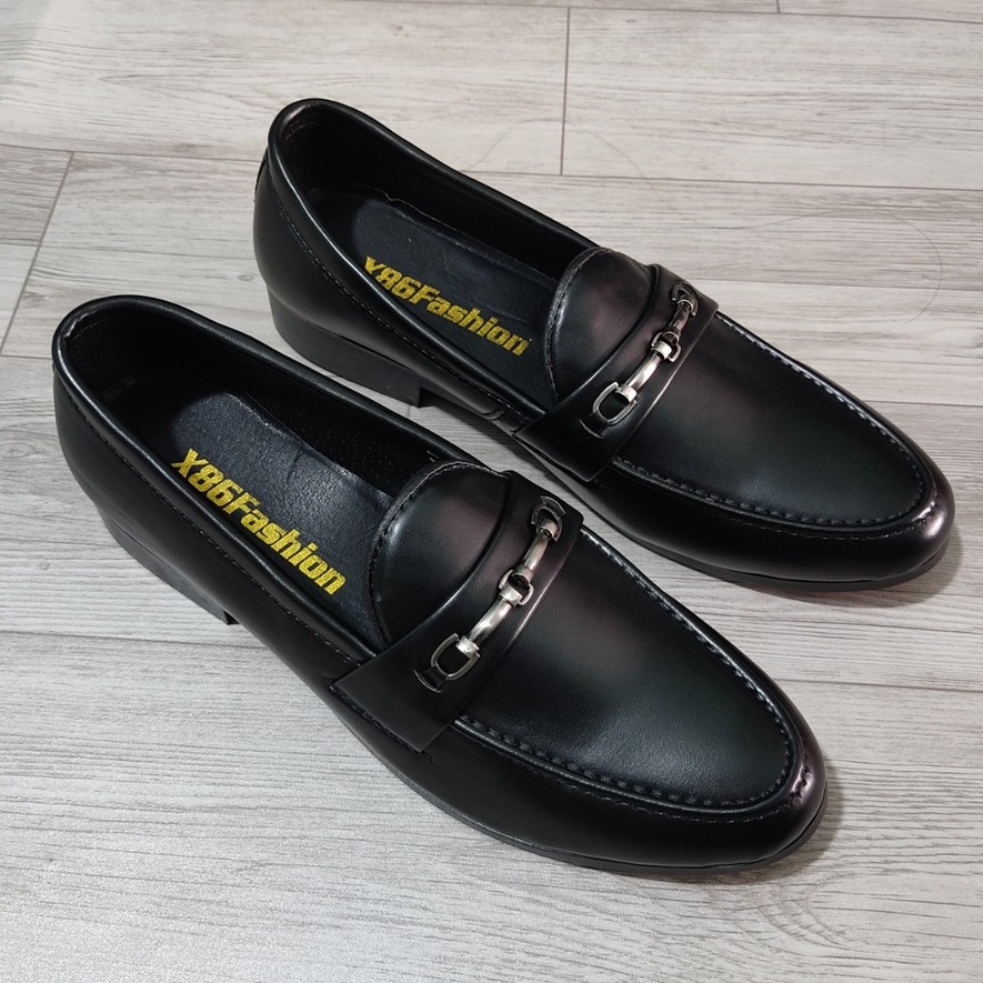 Giày tây nam công sở thời trang Dio mẫu mới trơn khóa kim loại