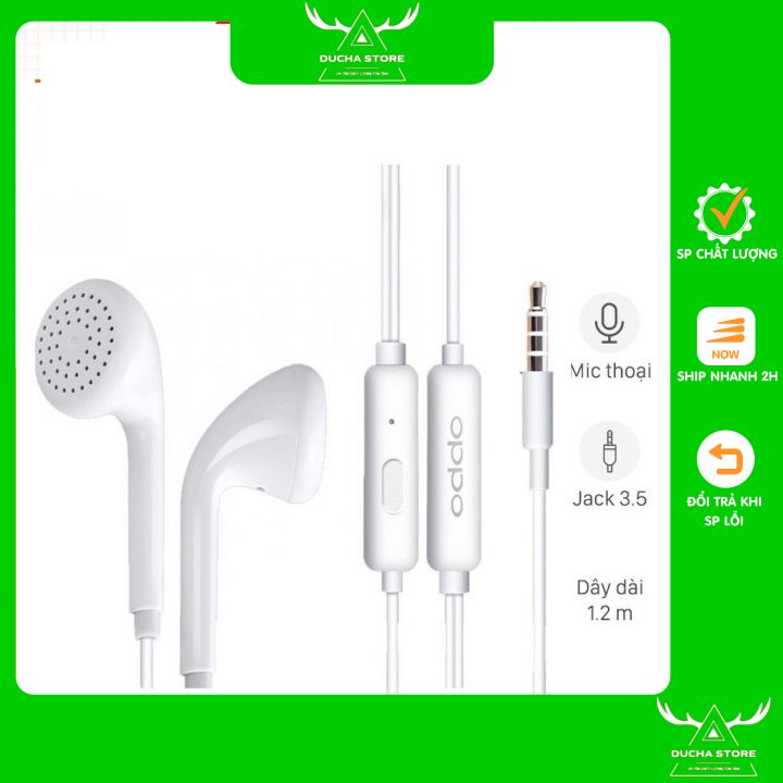 🔥Chính Hãng🔥Tai Nghe oppo có mic đàm thoại dành cho tất cả các đời oppo và điện thoại ,laptopcó jack 3.5mm giá siêu rẻ