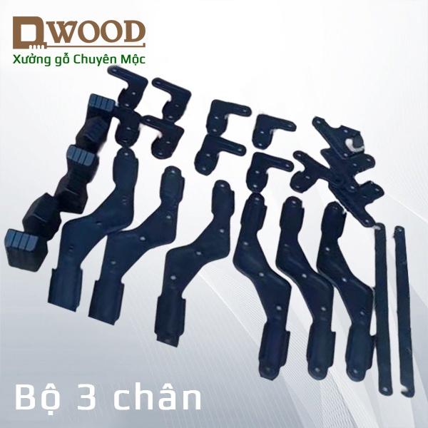 Phụ kiện bàn cắm trại Dwood sắt dày sơn tĩnh điện xếp gọn- bộ 2 và 3 chân xếp