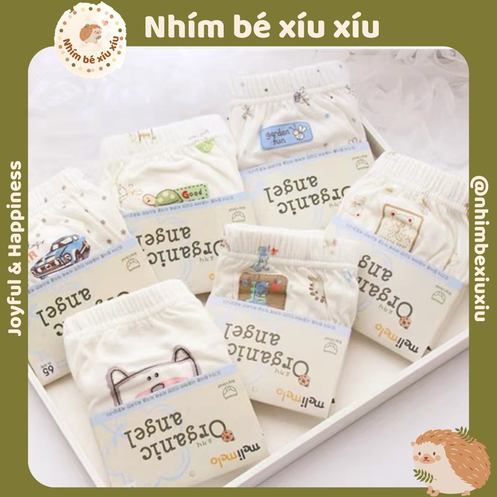 Quần sịp/Quần chip bé trai cotton organic hãng melimelo (12-25 kg) nhimbexiuxiu