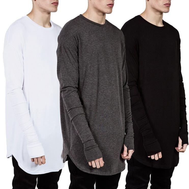 Áo Thun Longtee xỏ ngón UNISEX CHẤT COTTON 100% Fox_sleeve_Fox Đẹp