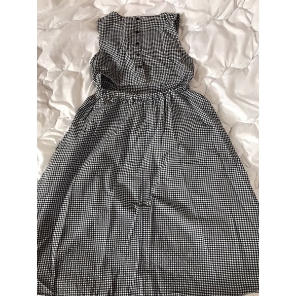 PASS VÁY KẺ CARO DÁNG DÀI CẮT EO