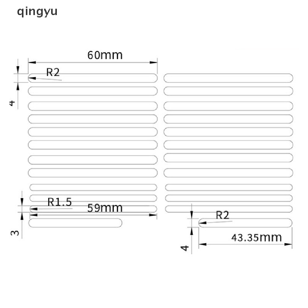 qingyu D65 Mechanical keyboard shock absorption cotton sliver Gasket foam D65 Gaskets PLI