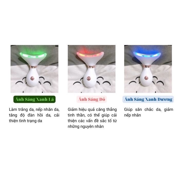 Máy Massage Nâng Cơ Trẻ Hóa Da Mặt Cầm Tay Mini Hàn Quốc Chính Hãng Sóng EMS Bảo Hành 3 Tháng