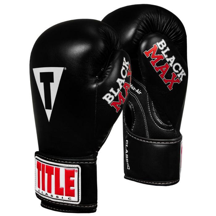 Găng Tay Title Classic Black Max Boxing Gloves - Black