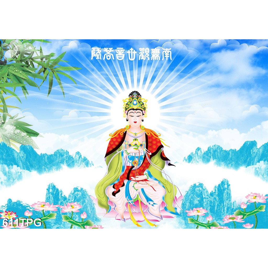 TRANH DÁN TƯỜNG HÌNH PHẬT, TRANH DÁN PHÒNG THỜ, TRANH QUAN ÂM, TRANH THỜ PHẬT