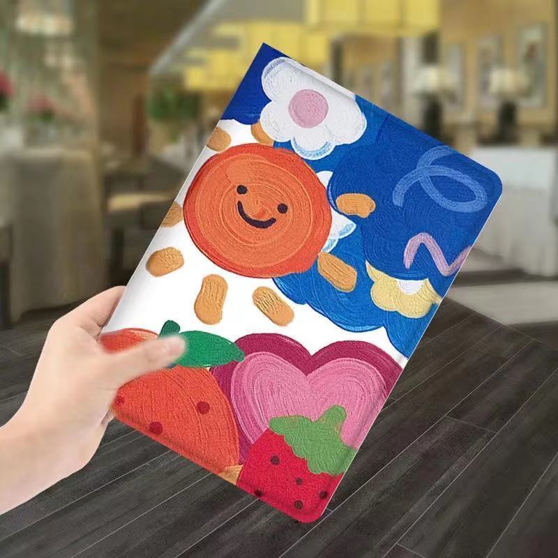 Bao Da Máy Tính Bảng In Hoạt Hình Cho iPad air2 mini3 4 10.2 5 mini 2020