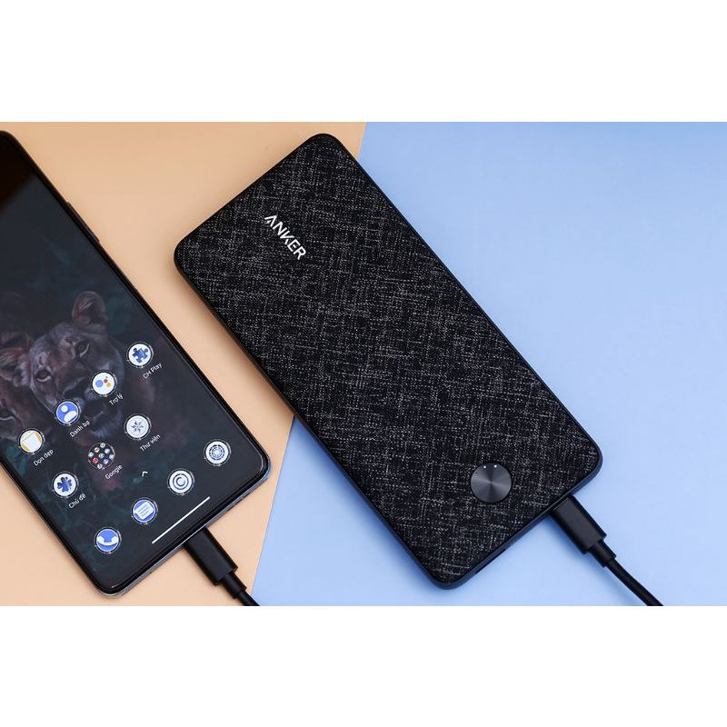Pin sạc dự phòng Polymer 20000mAh Type C PD 20W PowerCore Essential Anker A1281 like new 97%