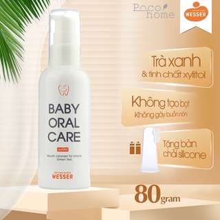 Nước rơ lưỡi Wesser Hàn Quốc cho trẻ sơ sinh - Dung dịch rơ miệng cho bé an toàn, có thể nuốt được