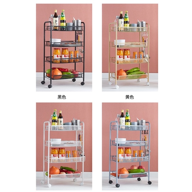 Kệ Spa, Nail 4 Tầng Có Bánh Xe