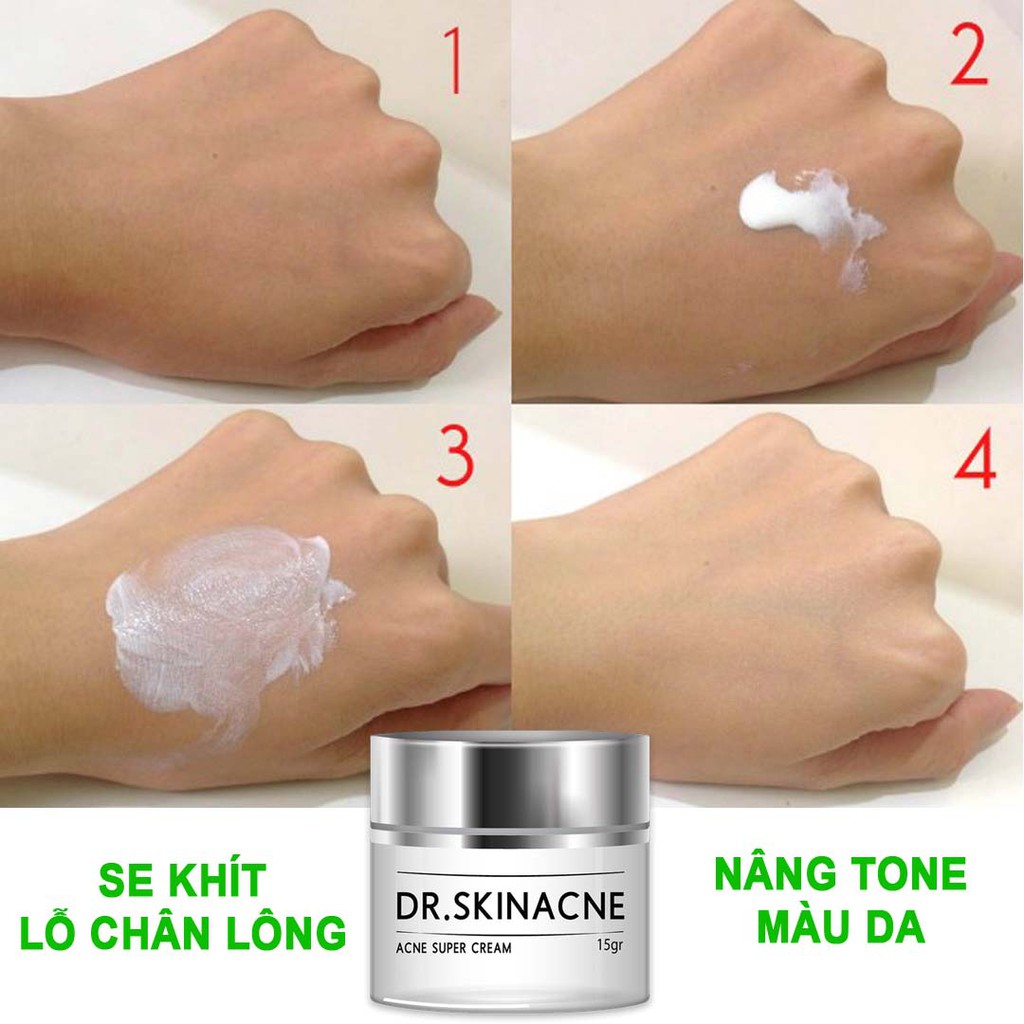FREESHIP - Kem chấm mụn DR.SKINACNE chính hãng - Có mã QR code - Tặng kèm máy massage ION | BigBuy360 - bigbuy360.vn