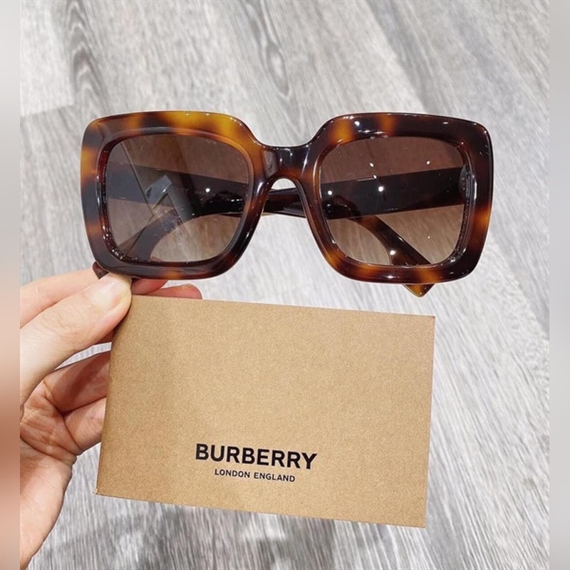Kính mát Burberry BE4284 dáng vuông màu Havana (52-22-140) 💯 Chuẩn Authentic