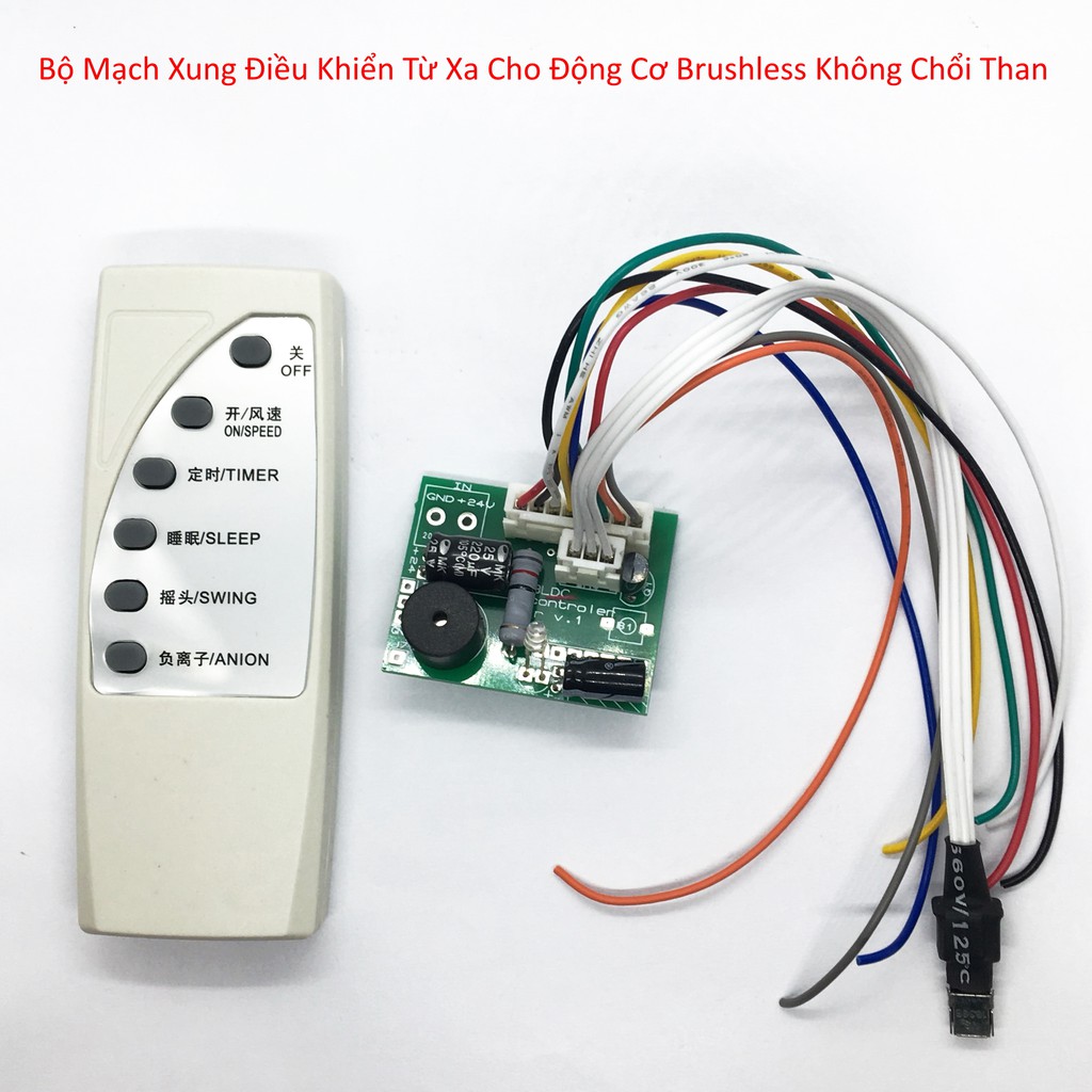 BỘ MẠCH XUNG ĐIỀU KHIỂN TỪ XA CHO ĐỘNG CƠ BRUSHLESS KHÔNG CHỔI THAN CHẾ QUẠT