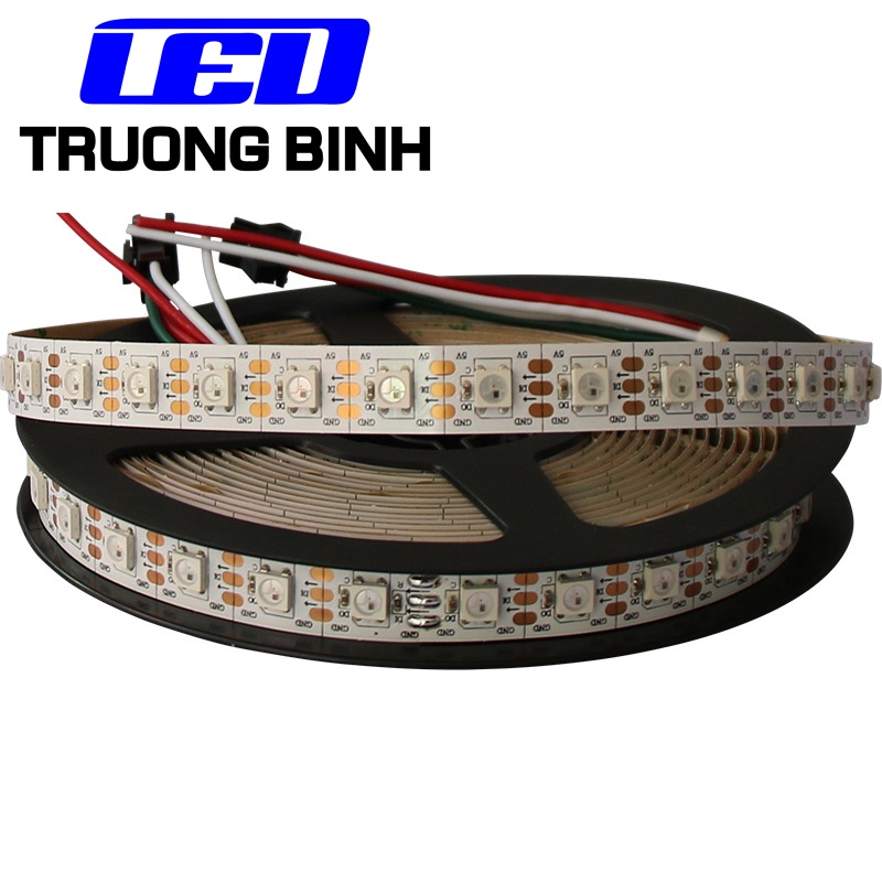 LED DÁN FULL MÀU ARGB NEOPIXEL WS2812B 5V 74LED/MÉT CUỘN 1 MÉT