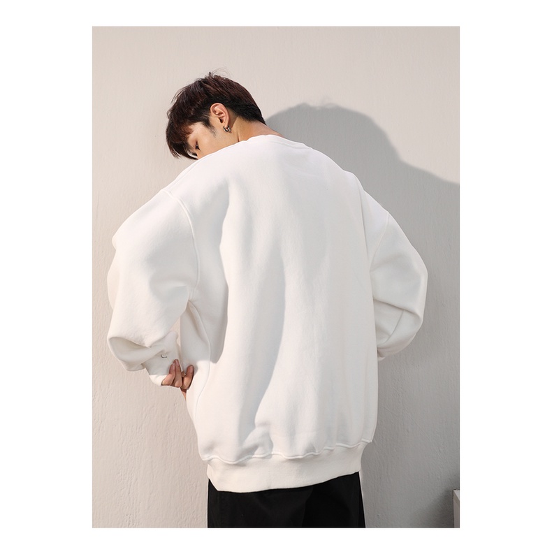 (Hot Trend ) Áo SWEATER Cổ Tròn Phong Cách OCTEO Trẻ Trung Chàng Trai Mùa Thu, Nỉ Ngoại Siêu Dày Dặn Thiết Kế Lịch Sự