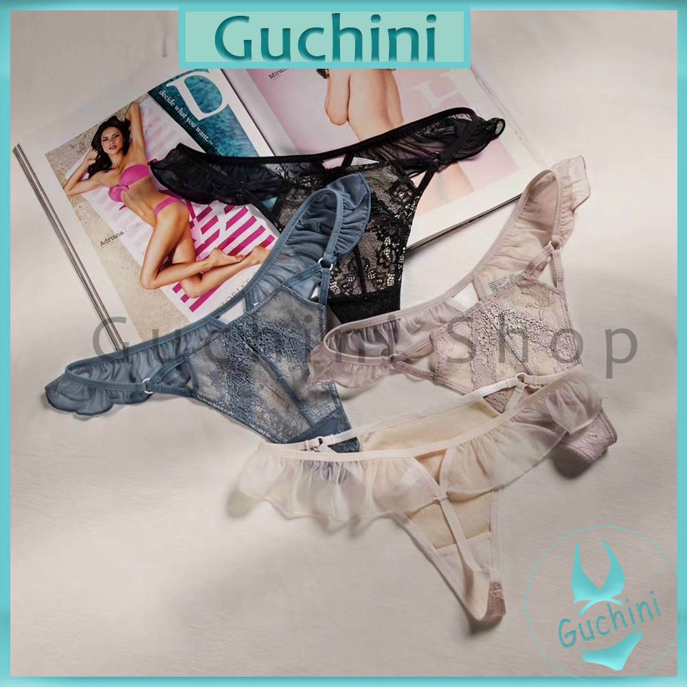 Quần Lót Ren Lọt Khe Ren Bèo Cao Cấp Sexy S57 BaBaShop