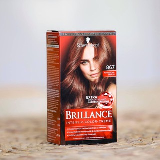 Thuốc nhuộm tóc Số 867: Màu nâu vàng - Brillance của hãng Schwarzkopf