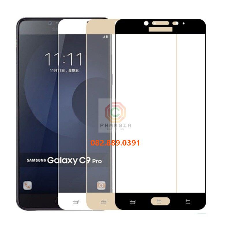 Kính Cường Lực Full Màn, Dẻo nano Samsung Galaxy C9 Pro