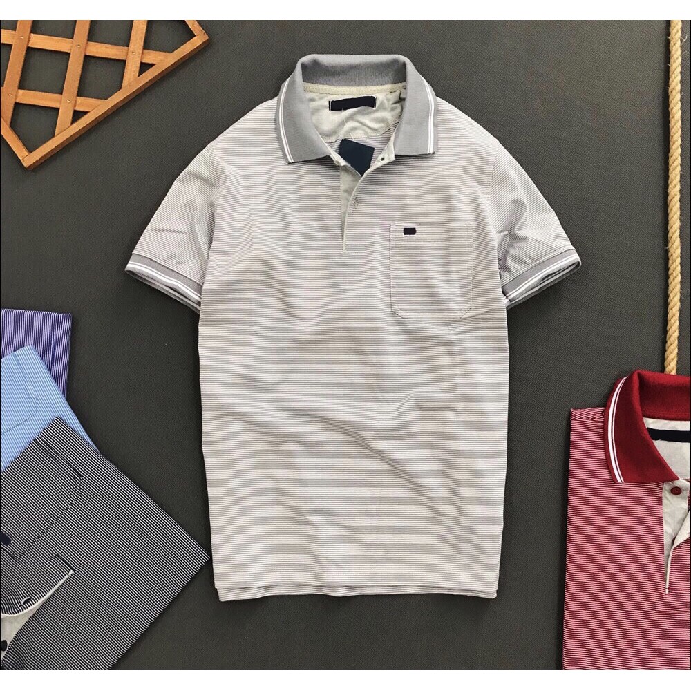 ÁO THUN SỌC NGẮN TAY CỔ BÉ CÓ TÚI MỚI NHẤT [ẢNH + VIDEO THẬT CUỐI] - LZ FASHION - PS086 | BigBuy360 - bigbuy360.vn