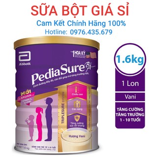 Tặng Quà, Giao Nhanh - Sữa Bột Pediasure 1.6kg. Date 06.2022