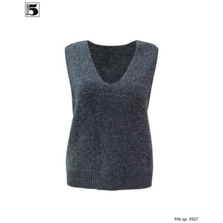 Áo gile len trơn cổ tim Twentyfive 3927