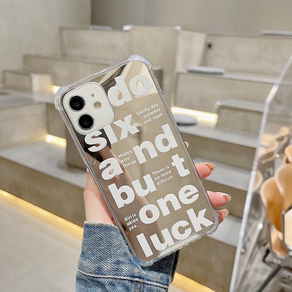 Ốp lưng iphone Ốp Điện Thoại TPU silicone Tráng Gương Thời Trang Cho Iphone 12 pro max 7 plus 14 Dinuo case