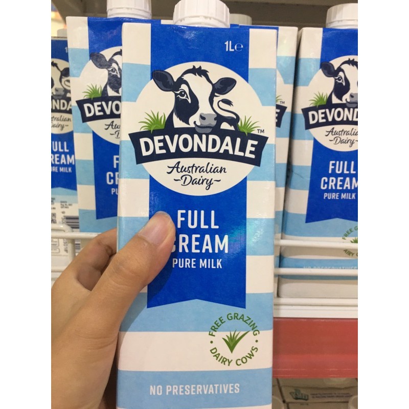 9 loai Sữa tươi nhập khẩu hộp 1L Devondale/Meadow/Lactel/H-Vollmich/Own Australia