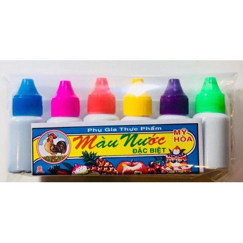 Màu nước thực phẩm được chọn màu